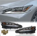LEXUS ES 350 19- HEAD LIGHT 3 EYES WITH COMPUTER LEFT
