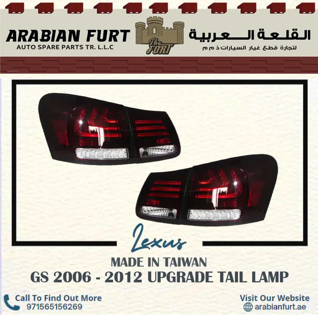 [1700-LXG06-GJMR] LEXUS GS 300 06-12 REAR LAMP SET RED/CLEAR BLACK
