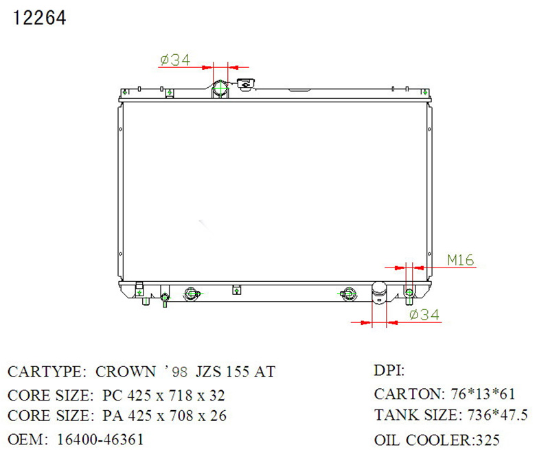 RADIATOR LEXUS IS 250 MODEL 2003 - 2005 - Image 3